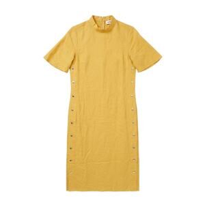 Nice Martin Linen Snap Button Midi Dress Size XS